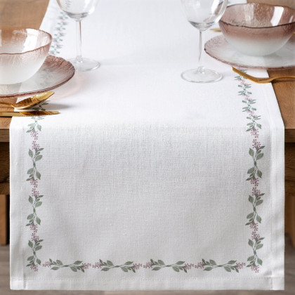 Vodoodpudivý behúň na stôl LILY 40x140 cm